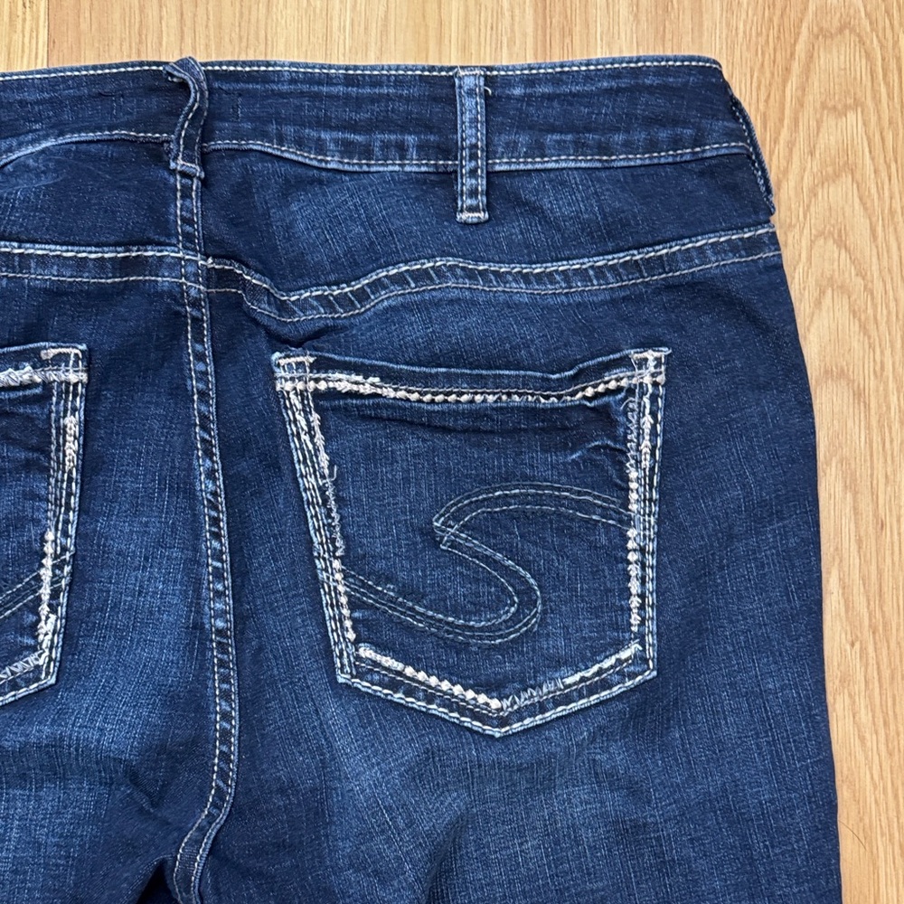Silver Jeans size 14 14/31 Avery Slim Boot Dark Blue BootCut Women's Jeans - Picture 7 of 10